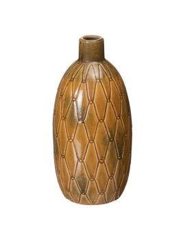 Vaso Cerâmica 17 x 17 x 35 cm Mostarda