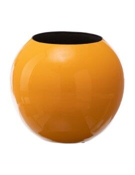 Vaso 24,5 x 24,5 x 20 cm Cerâmica Amarelo