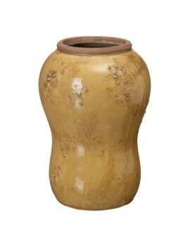 Vaso 14,5 x 14,5 x 21,5 cm Cerâmica Mostarda