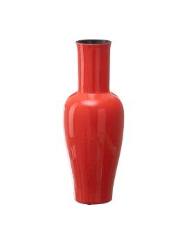 Vaso 18 x 18 x 46,5 cm Cerâmica Laranja