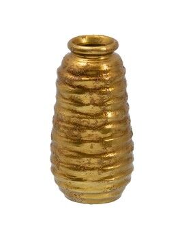 Vaso Cerâmica Dourado 15 x 15 x 30 cm