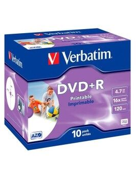 DVD+R Verbatim 4,7 GB 16x 10 Unidades