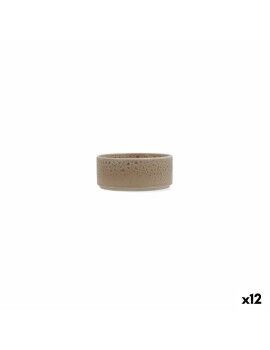 Bol Ariane Porous Cerámica Beige 12 cm (12 Unidades)