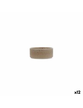 Tigela Ariane Porous Cerâmica Bege 12 cm (12 Unidades)