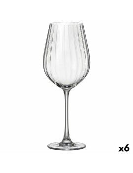 Copa de vino Bohemia Crystal Optic Transparente 650 ml 6 Unidades