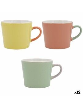 Taza Quid Vitamina Cerámica Bicolor 350 ml (12 Unidades)