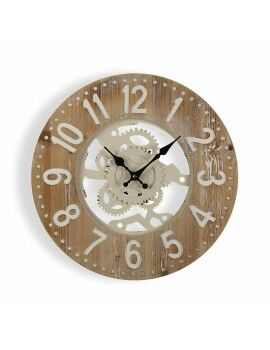Relógio de Parede Versa 40 x 4,5 x 40 cm Metal Madeira MDF