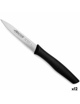 Cuchillo Pelador Arcos Nova Negro Acero Inoxidable Polipropileno 10 cm (12 Unidades)