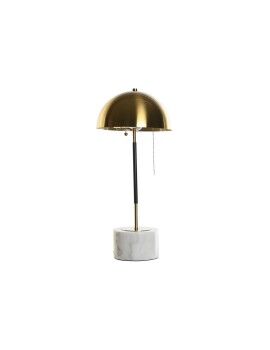 Lâmpada de mesa DKD Home Decor Preto Dourado Metal Mármore 50 W 220 V 25 x 25 x 58 cm