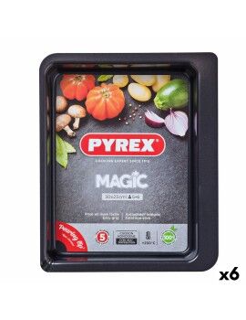 Fuente para Horno Pyrex Magic Rectangular Metal 30 x 23 cm 6 Unidades