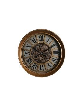 Relógio de Parede DKD Home Decor Dourado Cristal Ferro 65 x 13 x 65 cm