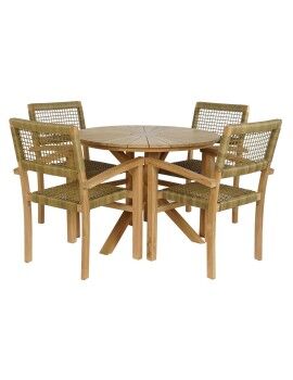 Conjunto de mesa com 4 cadeiras DKD Home Decor 100 x 100 x 75 cm