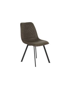 Cadeira DKD Home Decor 63 x 49 x 85 cm Cinzento Metal