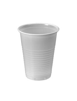 Conjunto de copos reutilizáveis Algon Branco 220 ml 50 Unidades