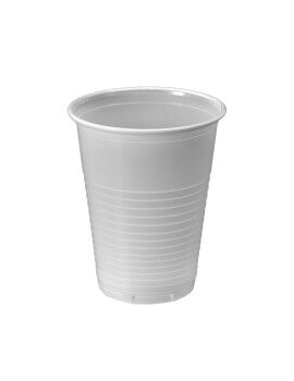 Set de vasos reutilizables Algon Blanco 220 ml 50 Unidades