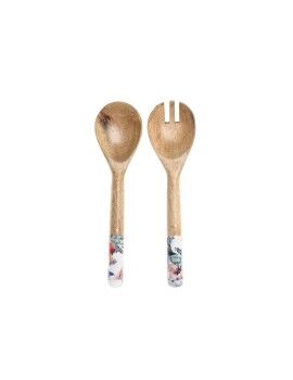 Juego de Utensilios de Cocina DKD Home Decor 6 x 2 x 32 cm 7 x 2 x 28 cm Madera de mango