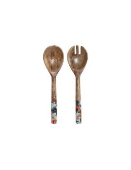 Juego de Utensilios de Cocina DKD Home Decor 6 x 2 x 32 cm 7 x 2 x 28 cm Madera de mango