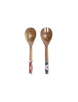 Juego de Utensilios de Cocina DKD Home Decor 6 x 2 x 32 cm 7 x 2 x 28 cm Madera de mango