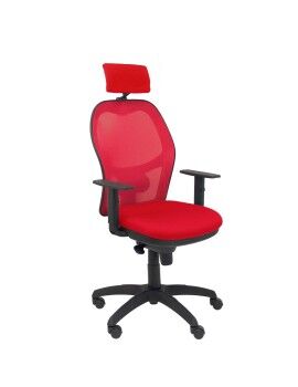 Cadeira de escritório com apoio para a cabeça Jorquera P&C 10CRNCR Vermelho