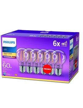 Lâmpada LED Philips Bombilla Transparente E 60 W (2700k)