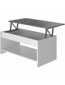 Mesa de Centro Elevável Branco/Cinzento 50 cm