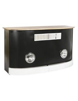 Mueble Auxiliar DKD Home Decor BAR Blanco Marrón Negro Aluminio Hierro Madera de mango 157 x 52 x...