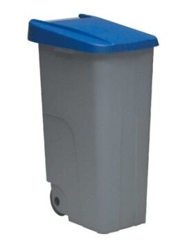 Cubo de Basura con Ruedas Denox 85 L 42 x 57 x 76 cm Azul