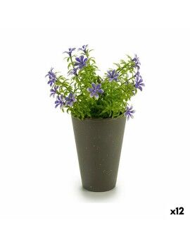 Planta Decorativa Flor Plástico 12 x 19 x 12 cm (12 Unidades)