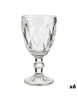 Copa de vino Diamante Transparente Vidrio 330 ml (6 Unidades)