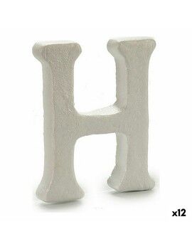 Letra H Branco poliestireno 1 x 15 x 13,5 cm (12 Unidades)