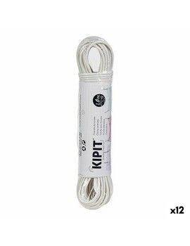 Corda para estendal Branco PVC 20 m (12 Unidades)