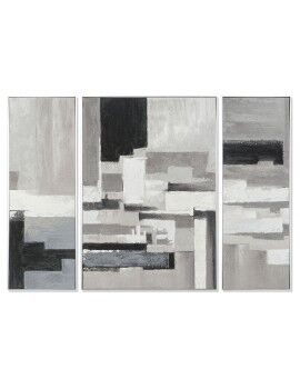 Conjunto de 3 quadros DKD Home Decor Abstrato Moderno 140 x 3,5 x 100 cm