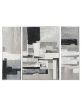 Juego de 3 cuadros DKD Home Decor Abstracto Moderno 140 x 3,5 x 100 cm