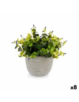 Planta Decorativa Bloemen Plástico 21 x 20,6 x 21 cm (8 Unidades)