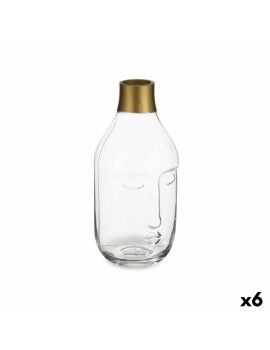 Vaso Face Transparente Vidro 11 x 24,5 x 12 cm (6 Unidades)