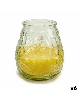 Vela Perfumada Amarelo Transparente Citronela 9 x 9,5 x 9 cm (6 Unidades)