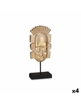 Figura Decorativa Indio Dorado 17,5 x 36 x 10,5 cm (4 Unidades)