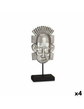 Figura Decorativa Indio Plateado 17,5 x 36 x 10,5 cm (4 Unidades)