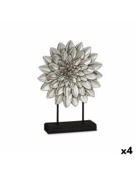 Figura Decorativa Mandala Plateado 29 x 39 x 10 cm (4 Unidades)