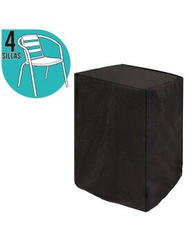 Capa para Cadeira Para cadeiras Preto PVC 66 x 66 x 109 cm
