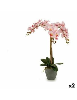 Planta Decorativa Orquídea Plástico 29 x 78 x 35 cm (2 Unidades)