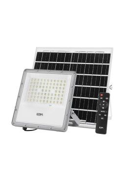 Projetor EDM Comando à distância Painel solar fotovoltaico 200 W 1500 Lm 35 x 35 cm 23,8 x 23,3 x...