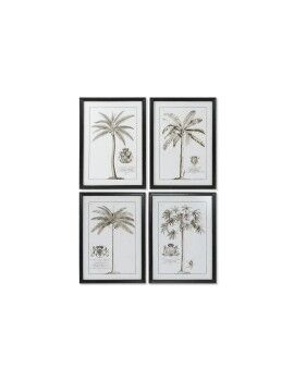 Cuadro DKD Home Decor Palmeras Colonial 50 x 2,5 x 70 cm (4 Unidades)