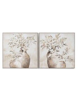 Pintura Home ESPRIT Vaso Tradicional 82 x 4,5 x 82 cm (2 Unidades)