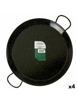 Paellera Negro Acero Esmaltado Ø 46 cm (4 Unidades)