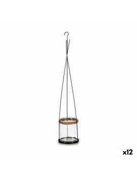 Portavelas Metal Cristal 15,5 x 85,5 x 15,5 cm (12 Unidades)