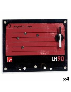 Quadro Magnético com Marcador 40 x 30 cm (4 Unidades)