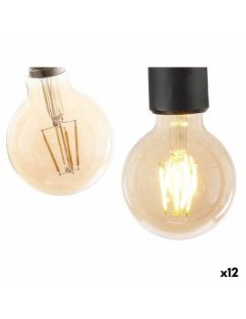 Lâmpada LED E27 Vintage Transparente 4 W 8 x 12 x 8 cm (12 Unidades)