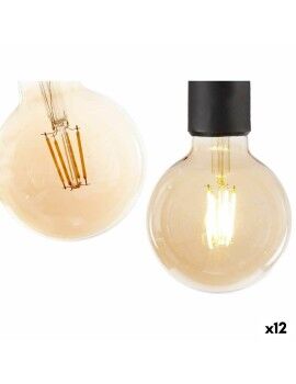 Lâmpada LED Vintage E27 Transparente 4 W 9,5 x 14 x 9,5 cm (12 Unidades)