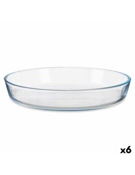 Bandeja para Horno Transparente Vidrio de Borosilicato 25,5 x 4,5 x 25,5 cm (6 Unidades)